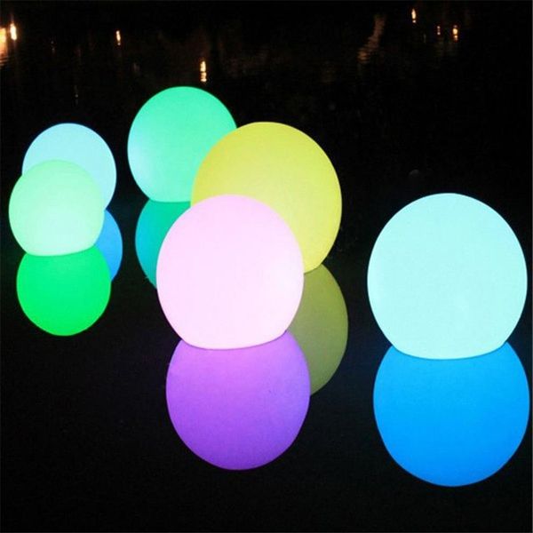 LED étanche piscine boule flottante lampe RGB intérieur extérieur maison jardin KTV Bar fête de mariage décoratif éclairage de vacances Y237H