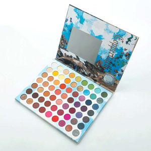 Waterlight de larga duración Natural Brighten Matte Shimmer Paleta de sombras de ojos Maquillaje 63 colores Polvo prensado para ojos Cosméticos Suave Fácil de usar DHL Gratis