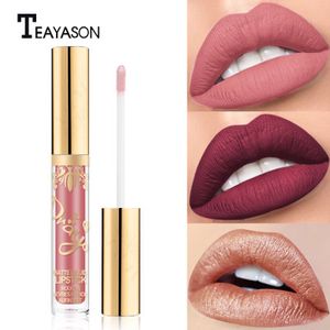 Cosméticos atractivos de larga duración, resistentes al agua, hidratante de cal, terciopelo rojo, lápiz labial líquido mate, maquillaje, brillo de labios, cosmético, 16 colores