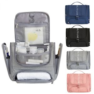 Waterdichte mannen hangende make-up tas reisorganisator make-up tas voor vrouwen benodigdheden make-up tas nat en droog wassen toilettas 240103