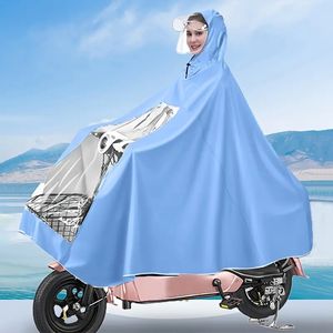 Waterdichte motorfietsfietsregenjas, regenkledingponcho, mode draagbare regenjas voor elektrische voertuigen