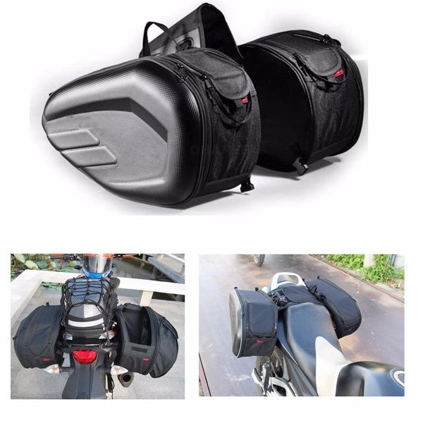 Bolsa impermeable para sillín de motocicleta, alforja lateral para maletero, bolsas de equipaje de tela Oxford, bolsas de viaje para casco de motocicleta, bolsas de viaje 301I