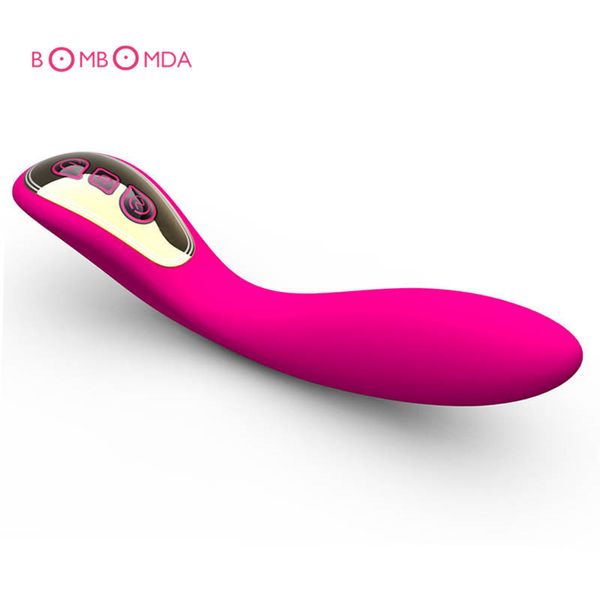 MÚSICA a prueba de agua grande USB Vibrador recargable juguetes sexuales para parejas mujeres coño consolador erótico porno adulto sexy juguete sex shop Y18110802