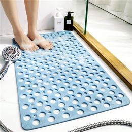 Waterdichte niet-slip douche badkamermat niet-toxisch smakeloze TPE zacht badmats huishouden antislip grote hydrofobe kussen holle 220504