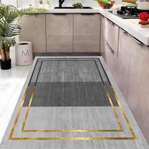 Tapis de cuisine imperméable à l'huile Tapis de bain antidérapant Tapis de sol doux pour chambre à coucher Tapis de salon Tapis de cuisine Tapis de cuisine 211109