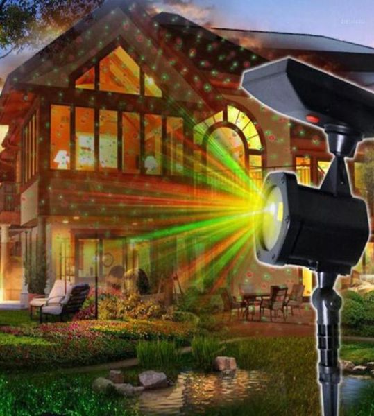 Luces navideñas al aire libre a prueba de agua Proyector de luz de estrella de energía solar láser Luces LED para césped Decoración para fiestas de bodas navideñas 314985925