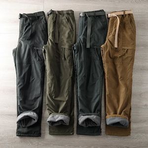 Pantalon imperméable en polaire souple pour Homme, pantalon droit, multi-poches, Cargo, hiver, armée tactique, 240228