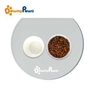 Pitre d'alimentation pour animaux de compagnie étanche pour chat de chat pour placemat de silicone pour le distributeur de fontaine à eau Bown Bowl Aliments PAD LAVAGE FACILLE