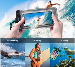Waterdichte telefoonhoesje voor iPhone Cell 7 S9 8 DRY SAMSUNG SMART DUIDE PVC verzegeld XS Pouch XR X Max onderwaterafdekking Cohix9141497