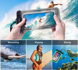 Case de teléfono impermeable para iPhone Cell 7 S9 8 Samsung Samsung Smart Clear PVC Sellado XS Pouch XR X Max Cubierta submarina Cohix5390828