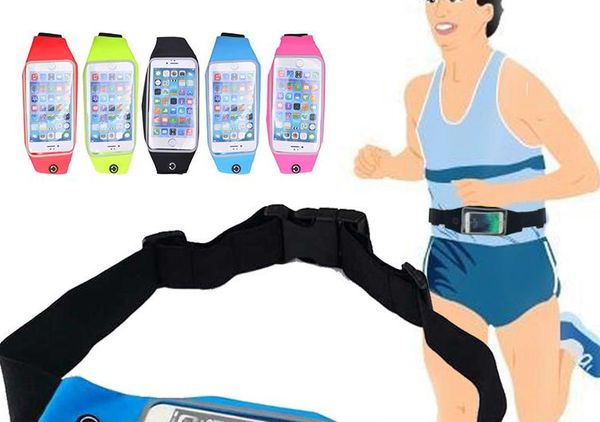 BON étui de téléphone étanche, sac de taille résistant à l'eau pour course en plein air, randonnée, Sport, poche pour iPhone X 8 7 4.7 5.5 pouces