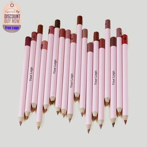 Crayon à lèvres marron rose étanche étiquette privée pigment durable crémeux lipliner maquillage personnalisé 240412