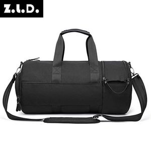 Bolsa de fitness de tela de poliéster impermeable, bolsa de viaje portátil, bolso de mano, bolsa de equipaje de un hombro, bolsa con carrito enchufable 230420