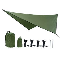 Waterdichte draagbare tarp multifunctionele outdoor camping reizende luifel backpacken rainfly tarp shelter regen tarp 240417