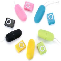 Étanche Portable Sans Fil MP3 Vibrateurs Télécommande Femmes Oeuf Vibrant Corps Masseur Jouets Produits Pour Adultes 20 Vitesses DHL Gratuit
