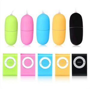 Waterproof Portable Wireless MP3 Vibrators Remote Control Women Vibrating Egg Bullets Body Massager Sex Toys Adult Products G Spot 5 Colors