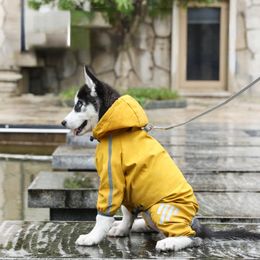 Manteaux imperméables pour chiots et chiens de petite et moyenne taille, Poncho avec sangle réfléchissante, veste légère avec trou pour laisse