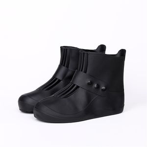 Couvre-chaussures de botte de pluie imperméables Couvre-chaussures réutilisables Galoches antidérapantes avec matériau en PVC élastique