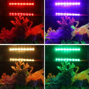 Waterdichte RGB LED Aquarium Lights Fish Tank Light Diving Lighting Aquarium Directibel Remote Control Lamp Amfibus
