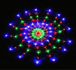Étanche RVB Spider LED Net filet 12m 120 LED Colorful Light Christmas Party Mariage LED rideau de cordes GADERN LAWN LAM4947535