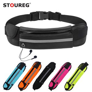 Étanche course taille sac femmes Jogging Sport Pack support pour téléphone ceinture hommes Fitness Gym Sport accessoires 220520