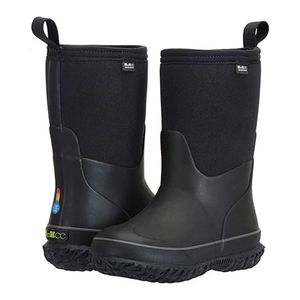 Bottes de pluie à chaussures imperméables chaussures de boue en caoutchouc naturelles hivernales chaudes tout-temps extérieur pour filles garçons pour tout-petit l2405 l2405