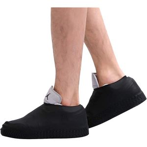 Couvre-chaussures imperméables en silicone pour la pluie, réutilisables, antidérapants, chaussons de bowling en caoutchouc, couvre-chaussures de cyclisme en plein air avec protection de semelle, s'appliquent aux hommes, femmes, enfants