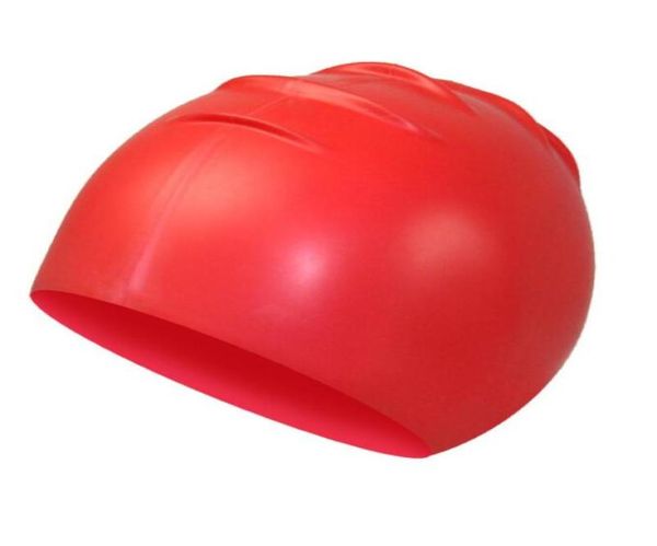 Bonnets de bain en silicone imperméables unisexe hommes dame grands enfants chapeau de bain élastique Durable Sport nautique Latex piscine chapeaux de bain caps4735399