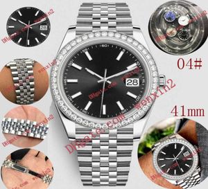 Small Diamond Mens Watch Numerals Mechanica Automatique 41 mm de qualité en acier inoxydable Super Lumin Sports Style CL9762036