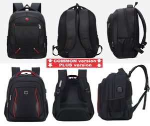 Waterdichte massieve grote mannen laptopzakken Black Man Travel Teenager Bookbag Oxford Backpack 2009186934672