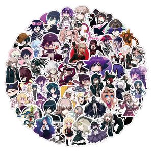 Waterdichte Sticker 50/100 PCS Anime Stickers Danganronpa voor Bagage Laptop Gitaar Telefoon Case Auto Motorfiets Graffiti Vinyl Decals Sticker Bom Auto Stickers