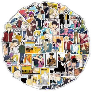 Waterdichte sticker 50/100 stks Japanse anime banaan vis stickers voor laptop bagage skateboard auto motorfiets fiets kinderen vinyl decals sticker bom auto stickers