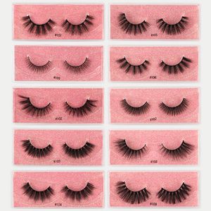 Épais Natura Long Faux Cils Extensions Lumière Douce À La Main Réutilisable 3D Faux Cils Curling Bande Complète Cils Accessoire De Maquillage Pour Les Yeux Facile À Porter 10 Modèles DHL