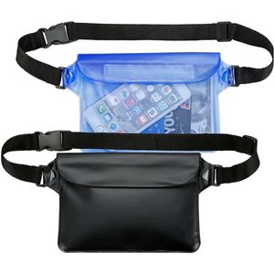 Bolsa impermeable para natación, bolsa impermeable para playa con correa para la cintura, bolsa para teléfono subacuática, riñonera para canotaje, kayak, parque acuático