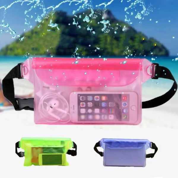 Sac de plongée en natation imperméable PVC plage Drifting Diving Pack Pack Sac à bandoulière sous-marin Mobile Phonee Case Outdoor Dry Sac 240409