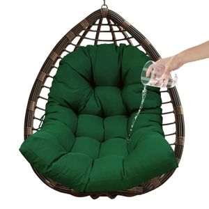 Panier de suspension swing imperméable coussin épaissis de chaise d'oeuf molle jardin coussin de siège de patio extérieur intérieur pour chaise rattan 240508