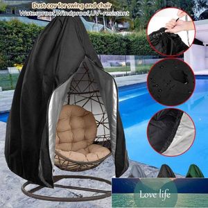 Columpio impermeable cubierta protectora Anti-UV columpio de ratán Patio jardín tejido colgante huevo silla fundas de asiento al aire libre hogar