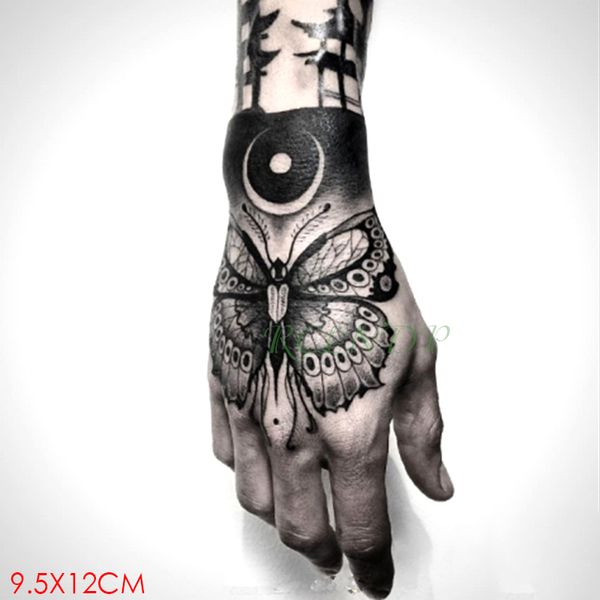 Tatuaje temporal a prueba de agua pegatina mariposa insecto tatuaje falso Flash tatuaje mano brazo arte tatuajes para niña mujer hombre