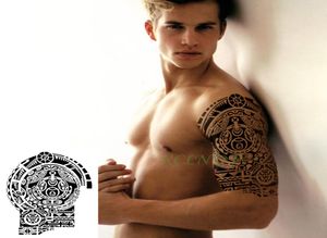 Pegatina de tatuaje temporal impermeable tótem tribal tatuaje falso flash tatao tempore tatoos body art tatouage para hombres niñas mujeres3913562