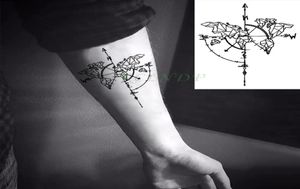 Tatouage temporaire imperméable loup loups baleine géométrique animal tatto flash tatoo faux tatouages pour fille femmes homme enfant 79009295
