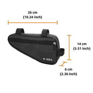 Waterdichte driehoek MTB frame -zakken Voorbuisfietszak Mountain Bike Pouch Tool Holder Road Bike Bag MTB Cycling Accessories