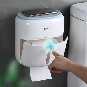 Waterdichte wandbevestiging Toiletpapier Holder Schap Toiletpapier Telbakpapierbuis Opbergdoos Creatieve lade Tissue Box Home Storage E0519