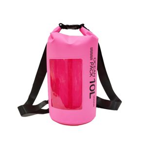 Sac à eau étanche Bolsa imperméable PVC seau épaule Rafting gros natation séchage Camping équipements 5/10/15/20/30L