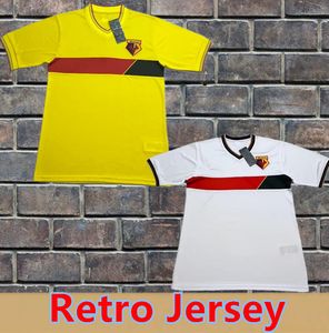 WatfordS voetbalshirts 85 88 voetbalshirts Retro jerseysSARR KONE MARTINS KALU LOUZA ASPRILLA PORTEOUS KAYEMBE thuis weg geel zwart