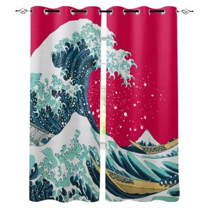 Wave Boat Venster Gordijn Slaapkamer Decor Panelen Woonkamer Luxe Thuis Drapes