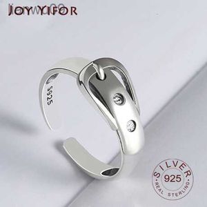 Vague Anneau Réel 925 En Argent Sterling ceinture Fine Bijoux Pour Charme Femmes Fête D'anniversaire Accessoires Cadeau L230704