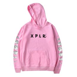 Sweat à capuche Wawni Sam et Colby Xplr Hell Week 22 Cloud Pullover Harajuku à manches longues Tops Men Femme pour femmes Pullover pour décontracté