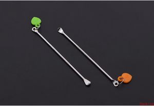 Cire dabber outils réservoir d'atomiseur en acier inoxydable 72mm Jar fumant DAB Tool Tool Stick Stick Spoon Chemin d'oreille pour herbe sèche Titane Titanium Vape Vaporisateur Tapis de silicone DHL