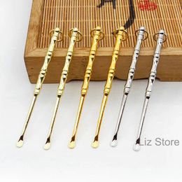 Was spiraalvormige gewrichtspickers metaal bamboe zonsverdragen oor pick wassen remover curette oren reinere lepel hangers zorg schoon gereedschap th1103 es s s s