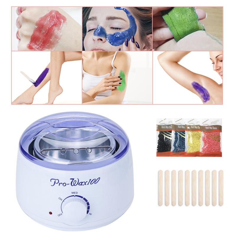 Other Hair Removal Items Wax Warmer Hair Removal Waxing Kit with 4 Flavors Stripless Hard Beans 10 Applicator Sticks for Full Body Legs Face Eyebrows Bikini Women